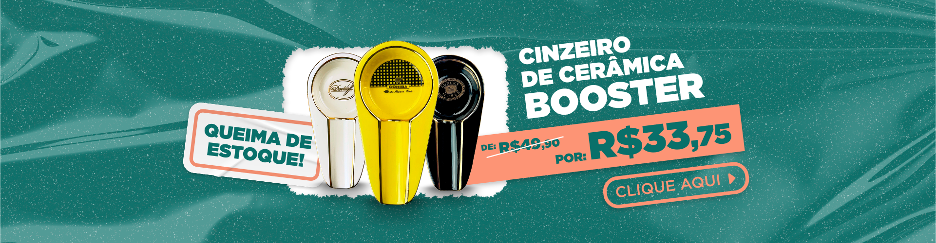 Cinzeiro de Cerâmica BOOSTER