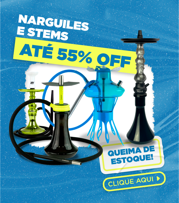 Queima de Estoque: Narguiles Completos e Stems