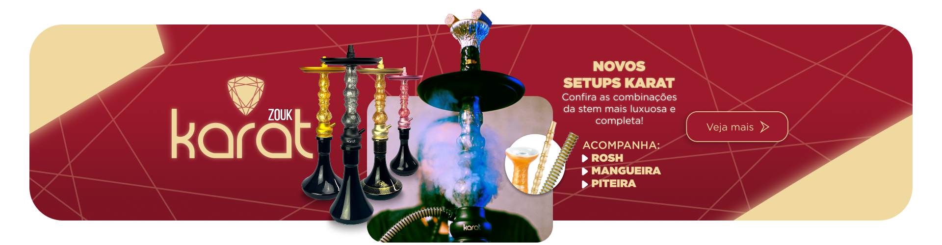 Novos Setups do Narguile Zouk Karat