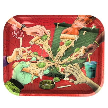 Bandeja Abduzido de Metal Bateu a Larica