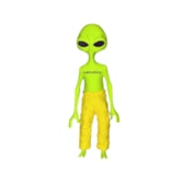 Boneco Abduzido Alien 3D Pequeno