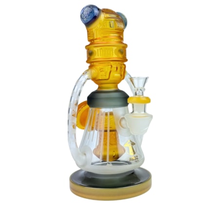 Bong de Vidro Abduzido Gold Line Maori Médio Sphere Honolulu