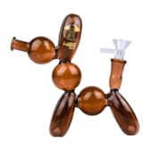Bong de Vidro Abduzido Gold Line Médio Dog Bladder