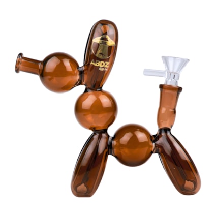 Bong de Vidro Abduzido Gold Line Médio Dog Bladder