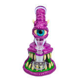 Bong de Vidro Abduzido Gold Line Médio Monster Angry