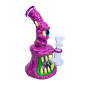 Bong de Vidro Abduzido Gold Line Médio Monster Angry