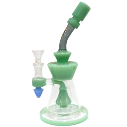 Bong de Vidro Abduzido Gold Line Pequeno Ink