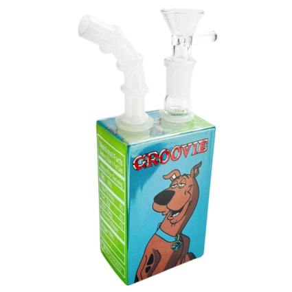 Bong de Vidro Abduzido Gold Line Pequeno Juice Box