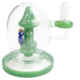 Bong de Vidro Abduzido Gold Line Pequeno Mushroom Colors
