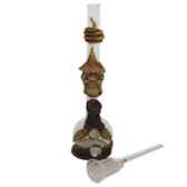 Bong de Vidro Decorado Mini Chaib