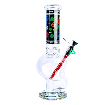 Bong de Vidro DK Skull Black Skull
