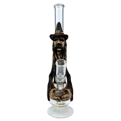 Bong de Vidro Triboart Decorado Mago