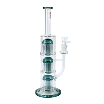 Bong Vidro Abduzido Gold Line Grande Tree Curve 3