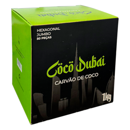 Carvão de Coco Dubai Hexagonal
