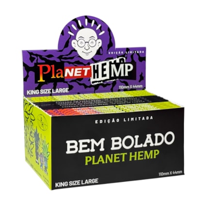 Papel para Cigarro Bem Bolado King Size Large Planet Hemp