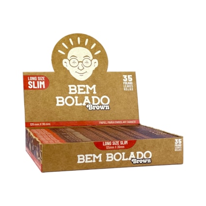 Papel para Cigarro Bem Bolado Long Brown Slim