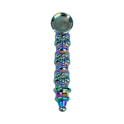Pipe de Vidro DK Skull Metalic
