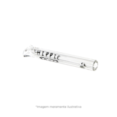 Piteira de Vidro Hippie Bong Longa com Bucal