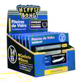 Piteira de Vidro Hippie Bong Longa Sandblast